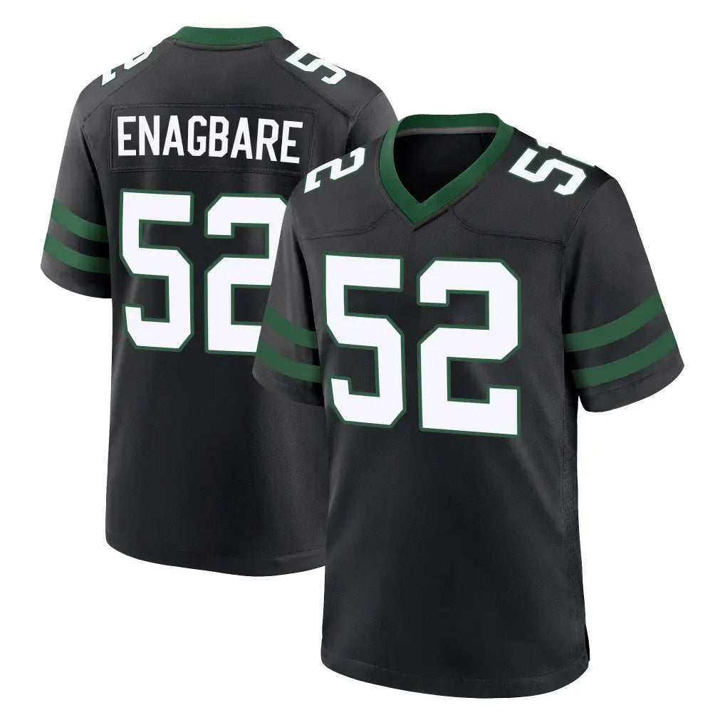 NY.Jets #52 Kingsley Enagbare Player Black Legacy Home Game Edoa Stitched Jerseys