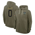 NY.Jets #0 Braelon Allen Player Olive Salute to Service Pullover Hoodies Limited Edoa Stitched Jerseys