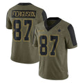 D.Cowboys #87 Jake Ferguson Player Olive Salute to Service Limited Home Game Edoa Stitched Jerseys