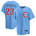 C.Cubs #23 Ryne Sandberg Player Light Blue Home Game Edoa Stitched Jerseys