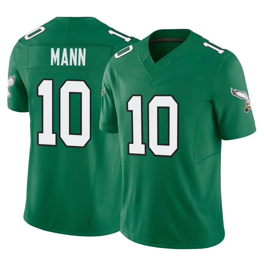 P.Eagles #10 Braden Mann Player Green Kelly Alternate Vapor F.U.S.E. Home Game Edoa Stitched Jerseys