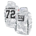 NY.Giants #72 Jermaine Eluemunor Player Arctic Camo Salute to Service Pullover Hoodies Limited Game Edoa Stitched Jerseys