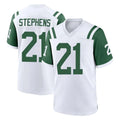 NY.Jets #21 Brandon Stephens Player White Classic Home Game Edoa Stitched Jerseys