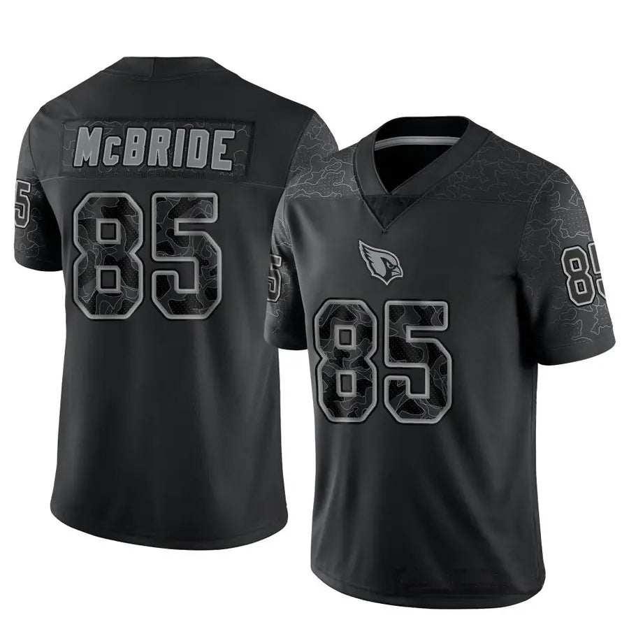 A.Cardinals #85 Trey McBride Player Black RFLCTV Limited Edoa Stitched Jerseys