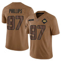NY.Jets #97 Harrison Phillips Player Brown Salute To Service Limited Edoa Stitched Jerseys