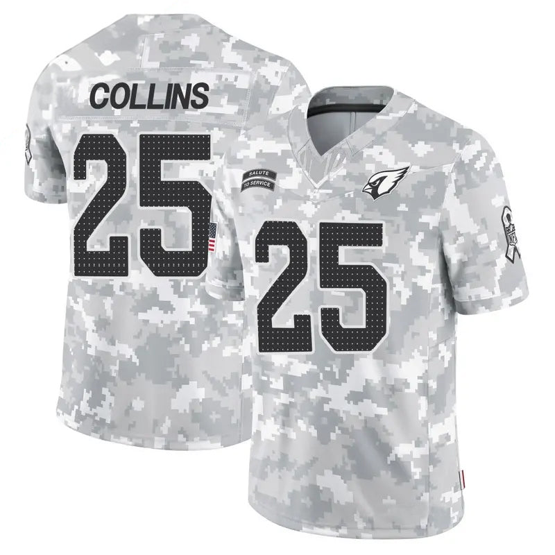 A.Cardinals #25 Zaven Collins Player Camo Salute to Service Limited Edoa Stitched Jerseys