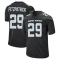 NY.Jets #29 Minkah Fitzpatrick Player Stealth Black Home Game Edoa Stitched Jerseys