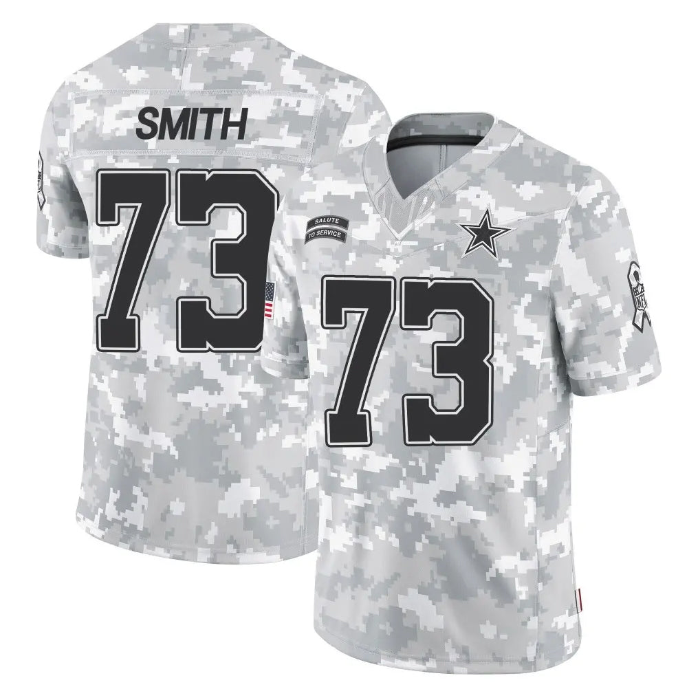 D.Cowboys #73 Tyler Smith Player Arctic Camo Salute to Service Limited Home Game Edoa Stitched Jerseys