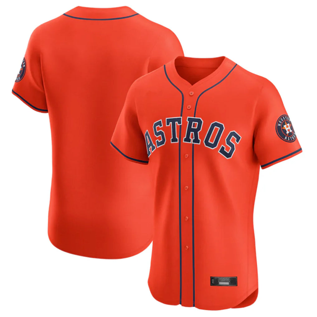 H.Astros ## Astros Blank Player Orange Home Limited Elite Edoa Stitched Jerseys