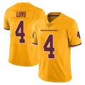 W.Commanders #4 Frankie Luvu Player Gold Limited Color Rush Home Game Edoa Stitched Jerseys