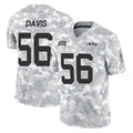 NY.Jets #56 Demario Davis Player Arctic Camo Salute to Service Limited Game Edoa Stitched Jerseys