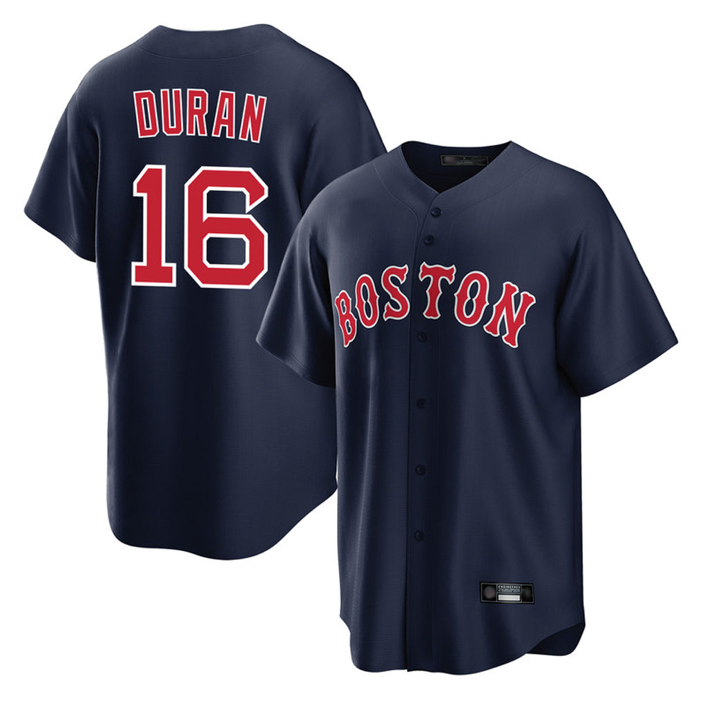 B.Red Sox #16 Jarren Duran Player Navy Home Game Edoa Stitched Jerseys