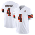 C.Browns #4 Deshaun Watson Player White Limited Vapor F.U.S.E. Alternate Game Edoa Stitched Jerseys