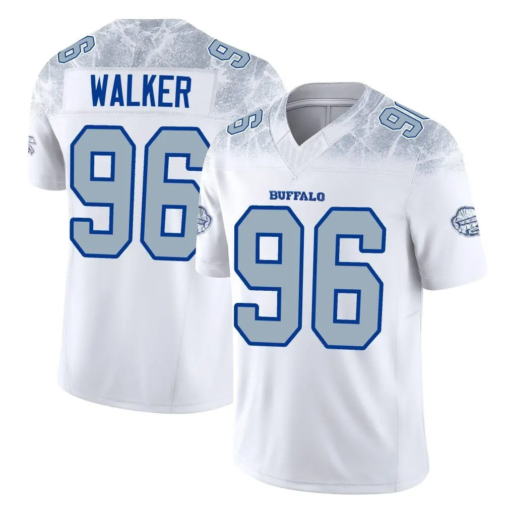 B.Bills #96 Deone Walker Player White Rivalries Collection Limited Game Edoa Stitched Jerseys