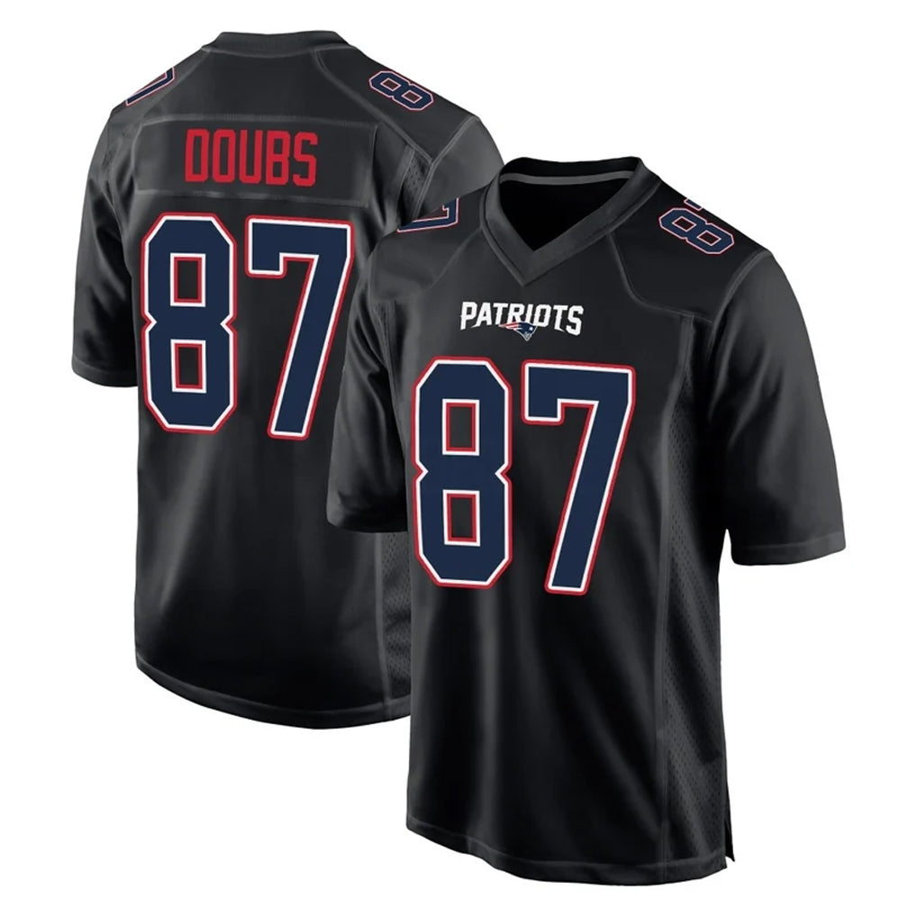 NE.Patriots #87 Romeo Doubs Player Carbon Fashion Limited Home Game Edoa Stitched Jerseys