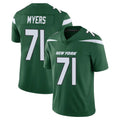 NY.Jets #71 Josh Myers Player Green Limited Vapor Home Game Edoa Stitched Jerseys