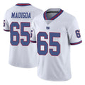 NY.Giants #65 Francis Mauigoa Player White Color Rush Home Game Edoa Stitched Jerseys