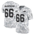 B.Bills #66 Connor McGovern Player Arctic Camo Salute to Service Limited Game Edoa Stitched Jerseys