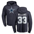 D.Cowboys #33 Javonte Williams Player Navy Pullover Hoodies Limited Edoa Stitched Jerseys
