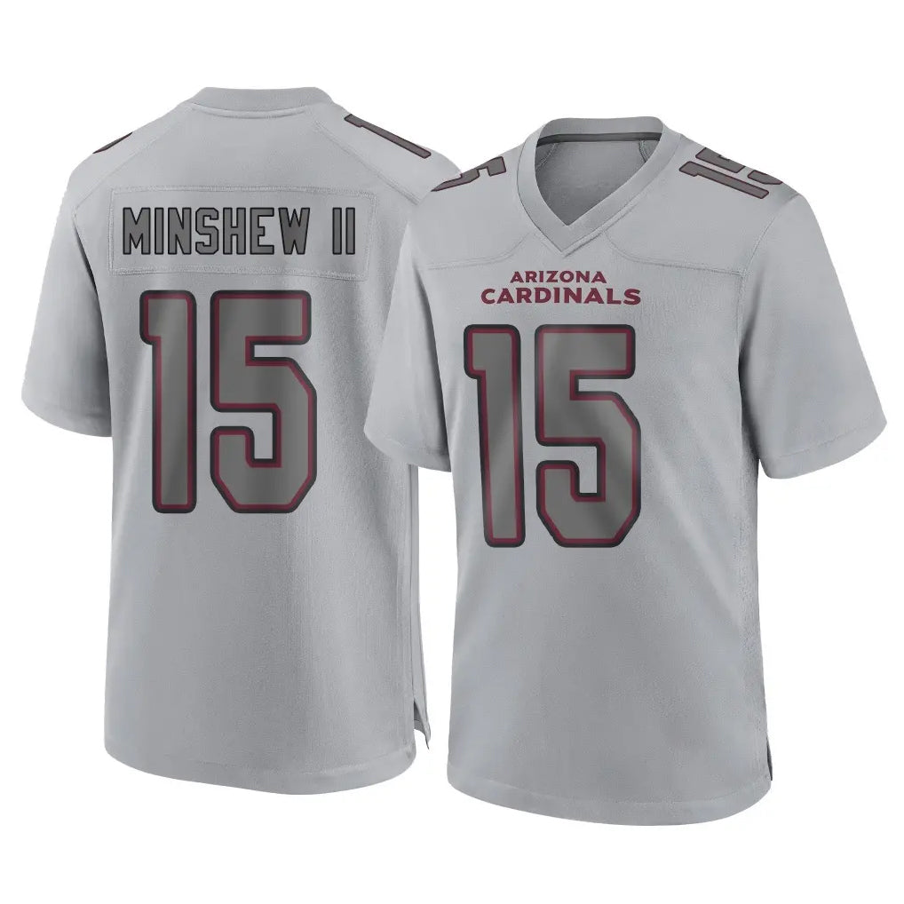 A.Cardinals #15 Gardner Minshew II Player Gray Atmosphere Fashion Home Game Edoa Stitched Jerseys