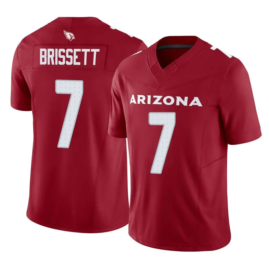 A.Cardinals #7 Jacoby Brissett Player Cardinal Vapor F.U.S.E. Limited Home Game Edoa Stitched Jerseys