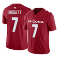 A.Cardinals #7 Jacoby Brissett Player Cardinal Vapor F.U.S.E. Limited Home Game Edoa Stitched Jerseys
