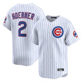 C.Cubs #2 Nico Hoerner Player White Limited Home Game Edoa Stitched Jerseys