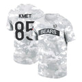 C.Bears #85 Cole Kmet Player Arctic Camo Salute to Service Performance T-Shirt Limited Edoa Stitched Jerseys