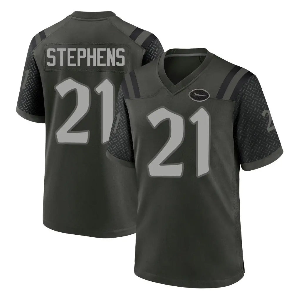 NY.Jets #21 Brandon Stephens Player Green 2025 Rivalries Collection Home Game Edoa Stitched Jerseys