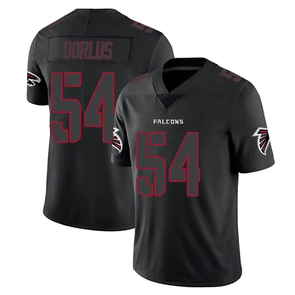 A.Falcons #54 Brandon Dorlus Player Black Impact Limited Game Edoa Stitched Jerseys