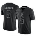 A.Falcons #5 Drake London Player Black RFLCTV Limited Edoa Stitched Jerseys