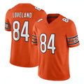 C.Bears #84 Colston Loveland Player Orange Vapor F.U.S.E. Limited Home Game Edoa Stitched Jerseys