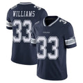 D.Cowboys #33 Javonte Williams Player Navy Vapor Untouchable Limited Home Game Edoa Stitched Jerseys