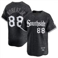 C.White Sox #88 Luis Robert Jr Player Black City Connect Limited Home Edoa Stitched Jerseys