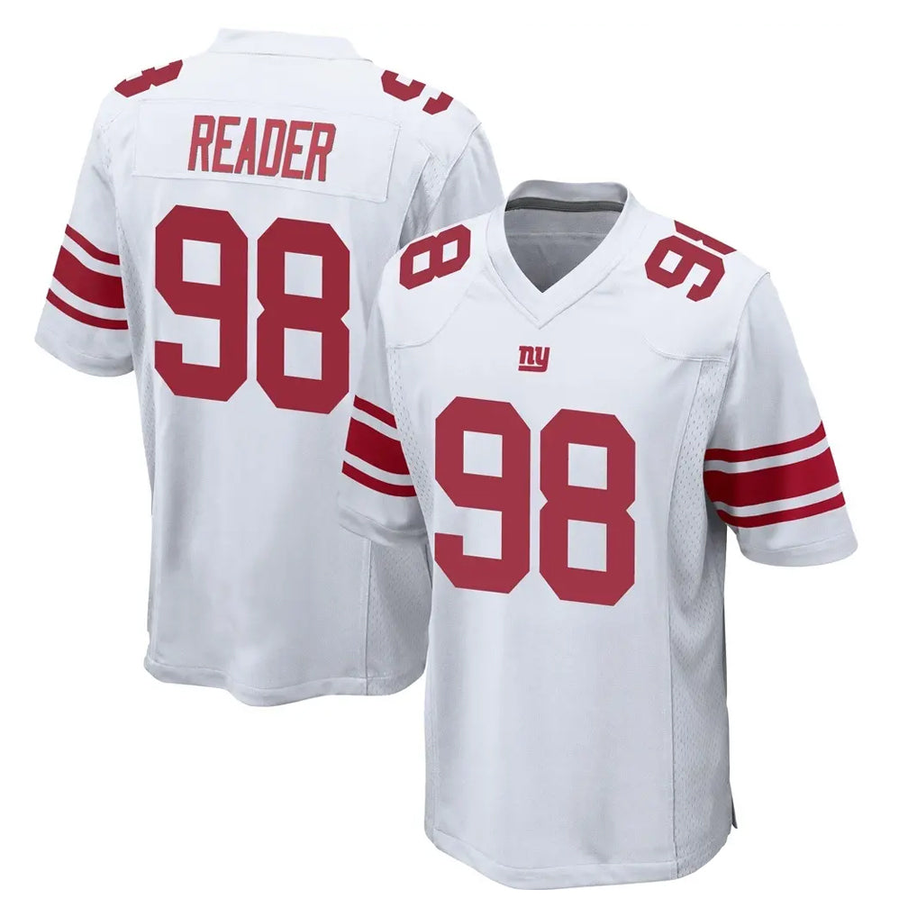 NY.Giants #98 DJ Reader Player White Home Game Edoa Stitched Jerseys