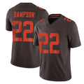 C.Browns #22 Dylan Sampson Player Brown Limited Vapor F.U.S.E. Alternate Game Edoa Stitched Jerseys