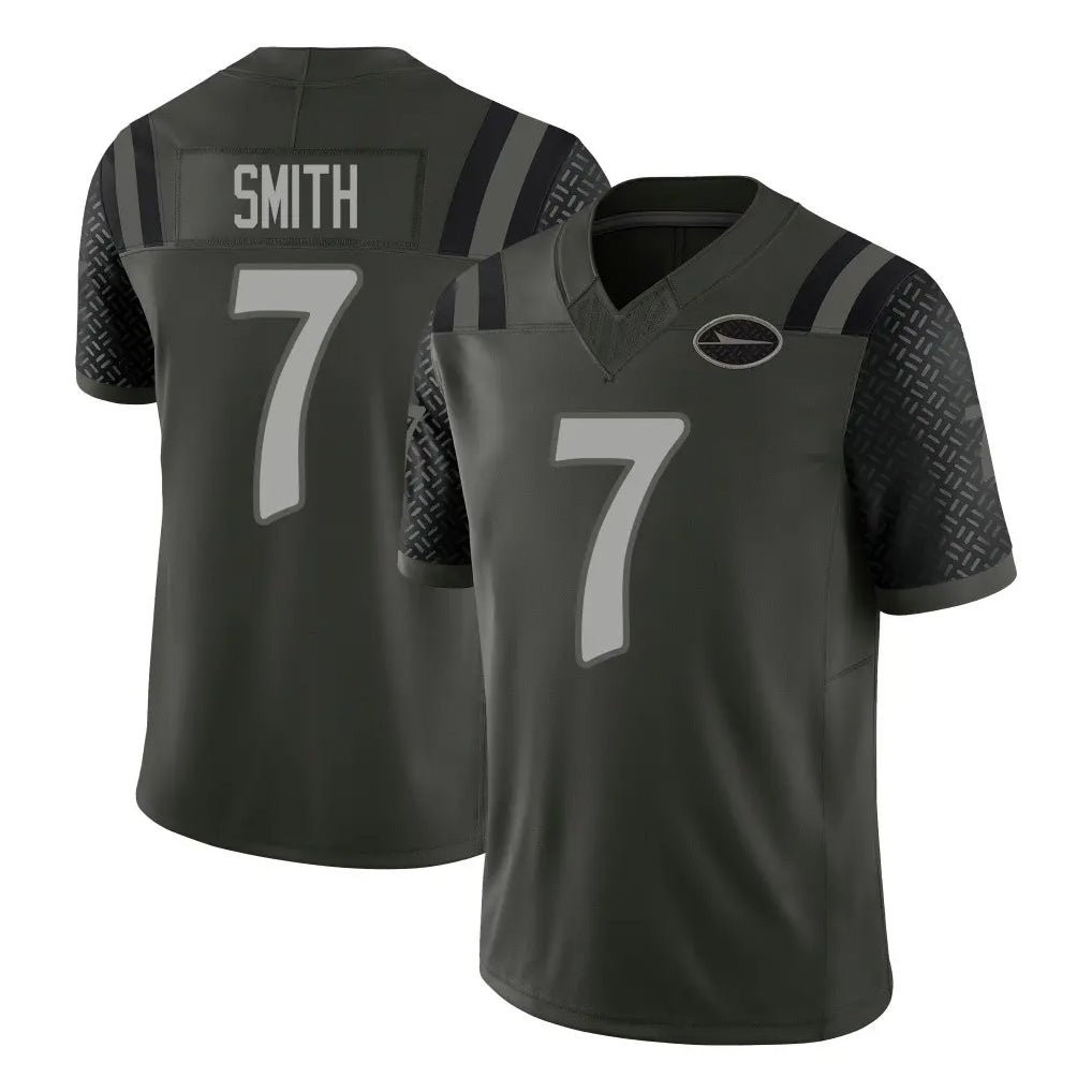 NY.Jets #7 Geno Smith Player Green Limited 2025 Rivalries Collection Home Game Edoa Stitched Jerseys