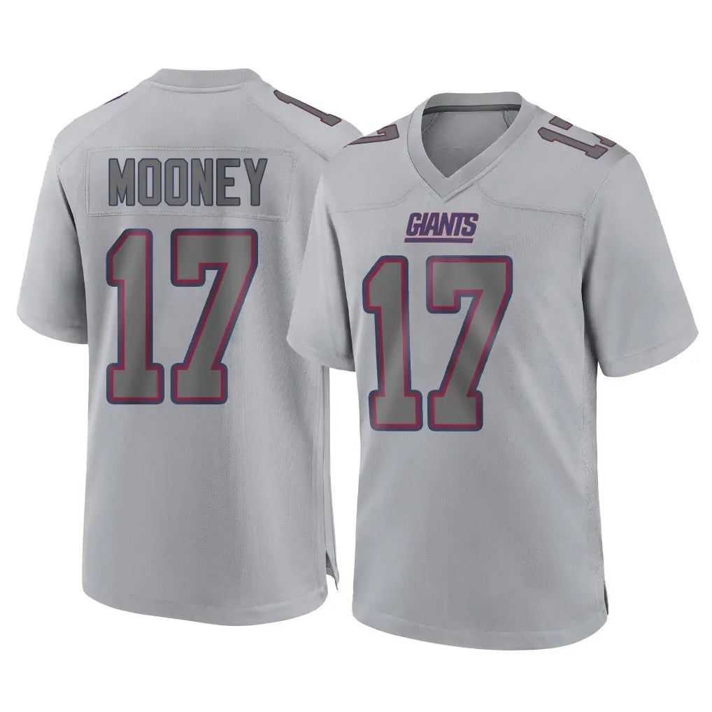 NY.Giants #17 Darnell Mooney Player Gray Atmosphere Fashion Limited Game Edoa Stitched Jerseys