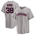 C.Guardians #38 Steven Kwan Player Gray Game Home Edoa Stitched Jerseys