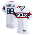 C.White Sox #88 Luis Robert Jr Player White T-shirt Limited Elite Home Edoa Stitched Jerseys