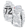D.Broncos #72 Garett Bolles Player Arctic Camo Salute to Service Hoodies Limited Game Edoa Stitched Jerseys