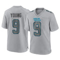 C.Panthers #9 Bryce Young Player Gray Atmosphere Fashion Game Edoa Stitched Jerseys