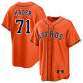 H.Astros #71 Josh Hader Player Orange Home Game Edoa Stitched Jerseys
