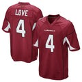 A.Cardinals #4 Jeremiyah Love Player Cardinal Home Game Edoa Stitched Jerseys