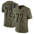 W.Commanders #72 Josh Conerly Jr. Player Olive 2025 Salute To Service Limited Home Game Edoa Stitched Jerseys