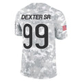 C.Bears #99 Gervon Dexter Sr. Player Arctic Camo Salute to Service Limited Edoa Stitched Jerseys