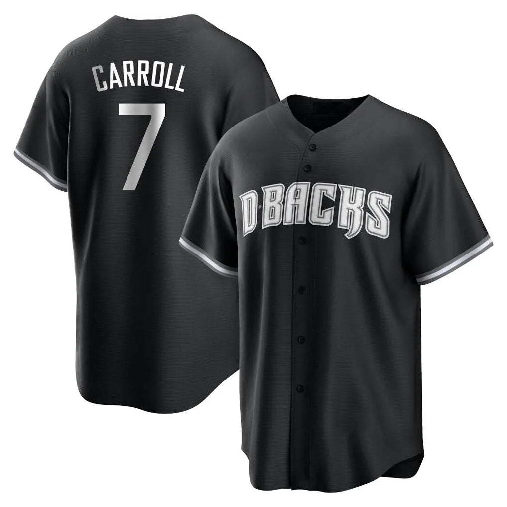 A.Diamondbacks #7 Corbin Carroll Player Black Game Home Edoa Stitched Jerseys