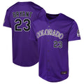 C.Rockies #23 Kris Bryant Player Purple Limited Home Game Edoa Stitched Jerseys