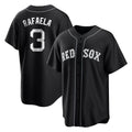 B.Red Sox #3 Ceddanne Rafaela Player Black Home Game Edoa Stitched Jerseys