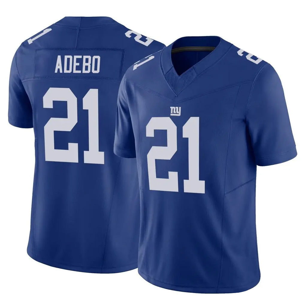 NY.Giants #21 Paulson Adebo Player Royal Limited Vapor F.U.S.E. Home Game Edoa Stitched Jerseys